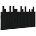 Tăblie de pat pentru perete, negru 146,5x3x80 cm lemn masiv pin - WALTI WALTI