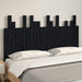 Tăblie de pat pentru perete, negru 146,5x3x80 cm lemn masiv pin - WALTI WALTI