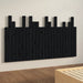 Tăblie de pat pentru perete, negru 146,5x3x80 cm lemn masiv pin - WALTI WALTI