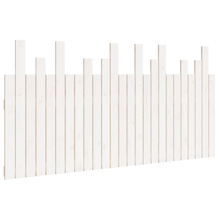 Tăblie de pat pentru perete, alb, 159,5x3x80 cm lemn masiv pin - WALTI WALTI