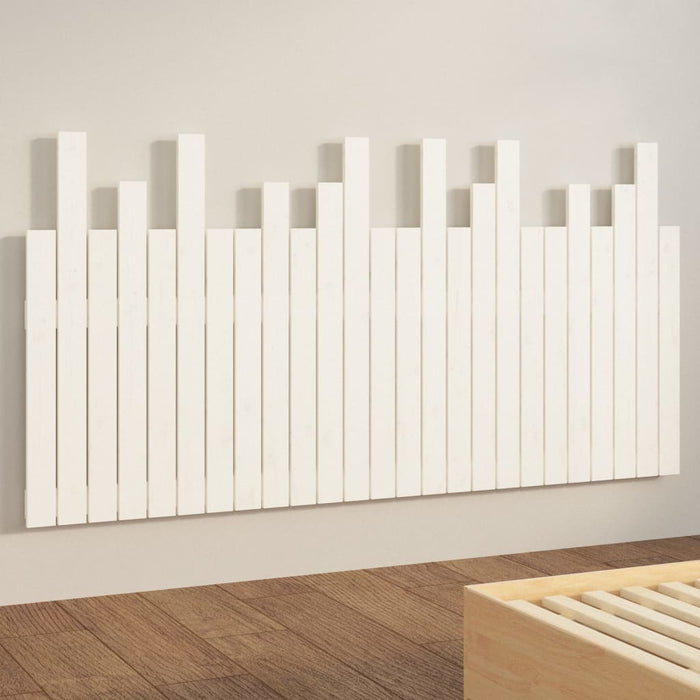 Tăblie de pat pentru perete, alb, 159,5x3x80 cm lemn masiv pin - WALTI WALTI