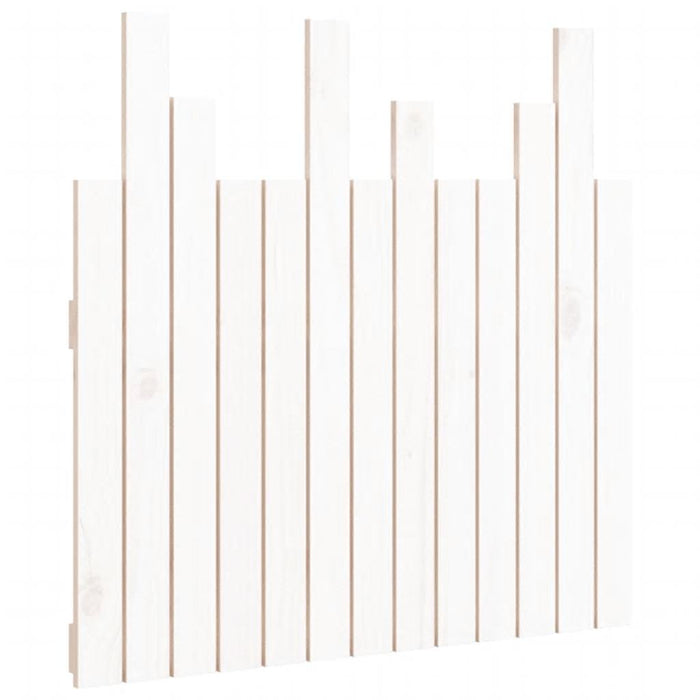 Tăblie de pat pentru perete, alb, 82,5x3x80 cm, lemn masiv pin - WALTI WALTI
