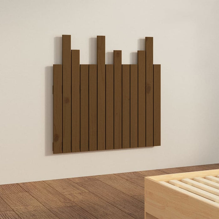 Tăblie de pat pentru perete, maro miere, 82,5x3x80 cm, lemn pin - WALTI WALTI