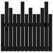 Tăblie de pat pentru perete, negru, 82,5x3x80 cm lemn masiv pin - WALTI WALTI
