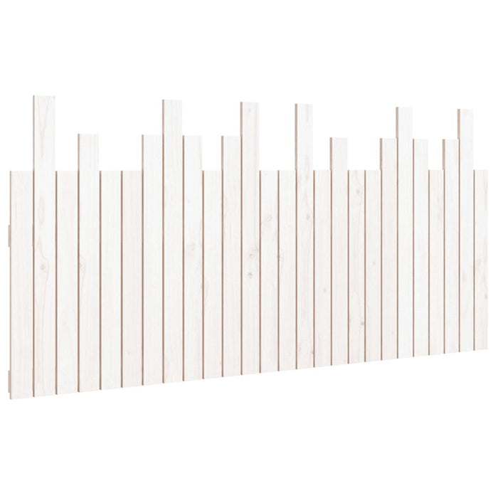 Tăblie de pat pentru perete, alb, 166x3x80 cm, lemn masiv pin - WALTI WALTI