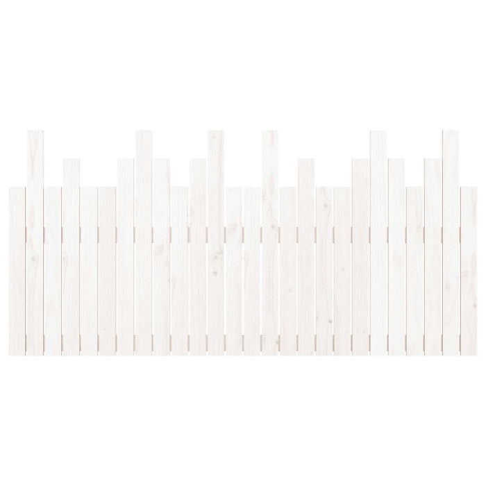 Tăblie de pat pentru perete, alb, 166x3x80 cm, lemn masiv pin - WALTI WALTI