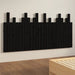 Tăblie de pat pentru perete, negru, 166x3x80 cm, lemn masiv pin - WALTI WALTI