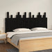 Tăblie de pat pentru perete, negru, 166x3x80 cm, lemn masiv pin - WALTI WALTI