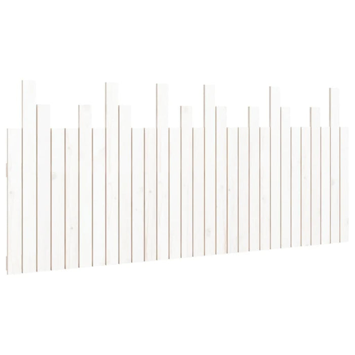 Tăblie de pat pentru perete, alb, 185x3x80 cm, lemn masiv pin - WALTI WALTI
