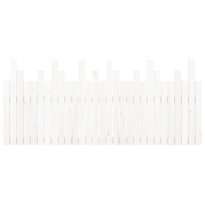 Tăblie de pat pentru perete, alb, 185x3x80 cm, lemn masiv pin - WALTI WALTI
