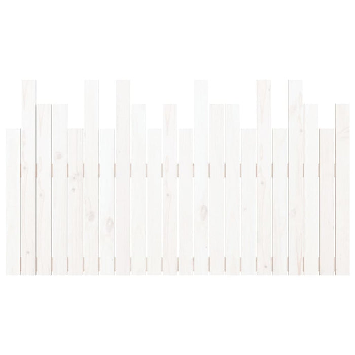 Tăblie de pat pentru perete, alb, 140x3x80 cm, lemn masiv pin - WALTI WALTI