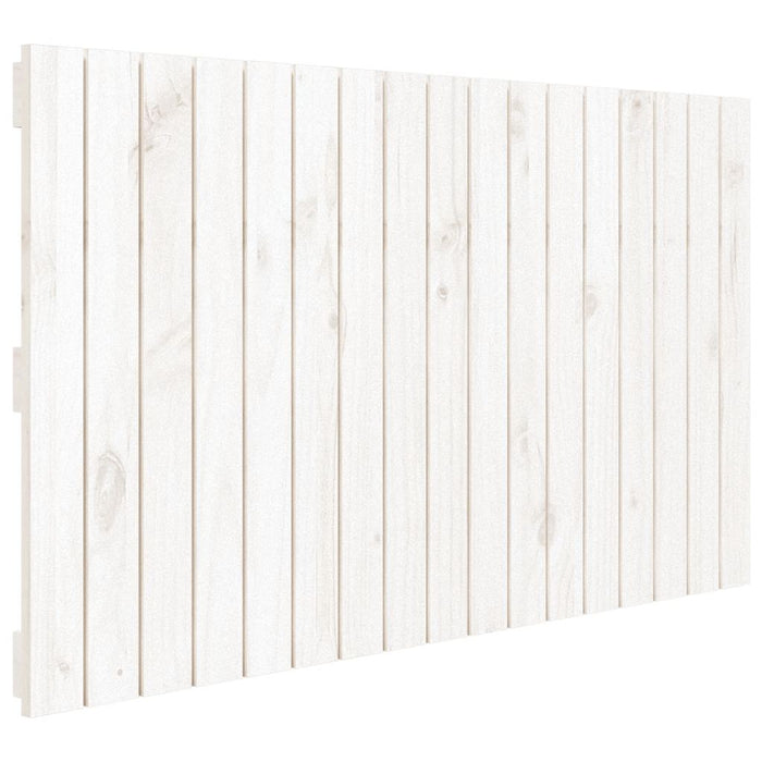 Tăblie de pat pentru perete, alb, 108x3x60 cm, lemn masiv pin - WALTI WALTI