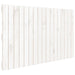 Tăblie de pat pentru perete, alb, 108x3x60 cm, lemn masiv pin - WALTI WALTI