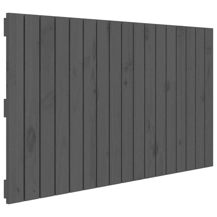 Tăblie de pat pentru perete, gri, 108x3x60 cm, lemn masiv pin - WALTI WALTI