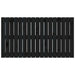 Tăblie de pat pentru perete, negru, 108x3x60 cm, lemn masiv pin - WALTI WALTI