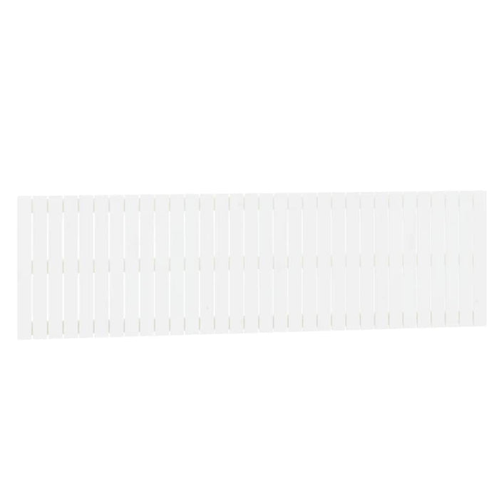Tăblie de pat pentru perete, alb, 204x3x60 cm, lemn masiv pin - WALTI WALTI