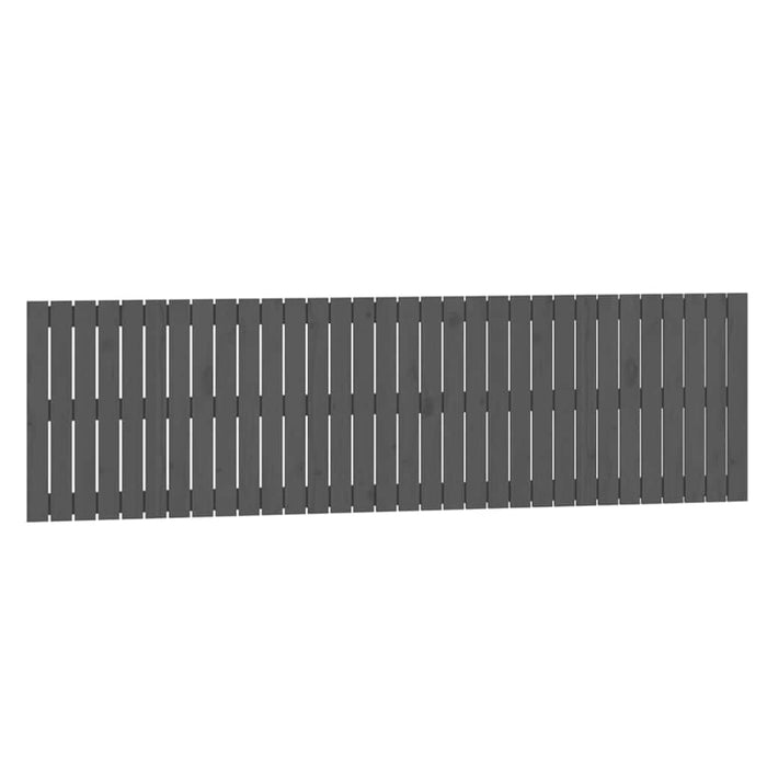 Tăblie de pat pentru perete, gri, 204x3x60 cm, lemn masiv pin - WALTI WALTI