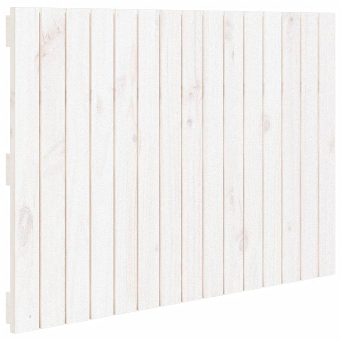 Tăblie de pat pentru perete, alb, 95,5x3x60 cm, lemn masiv pin - WALTI WALTI