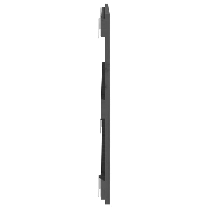 Tăblie de pat pentru perete, gri, 95,5x3x60 cm, lemn masiv pin - WALTI WALTI
