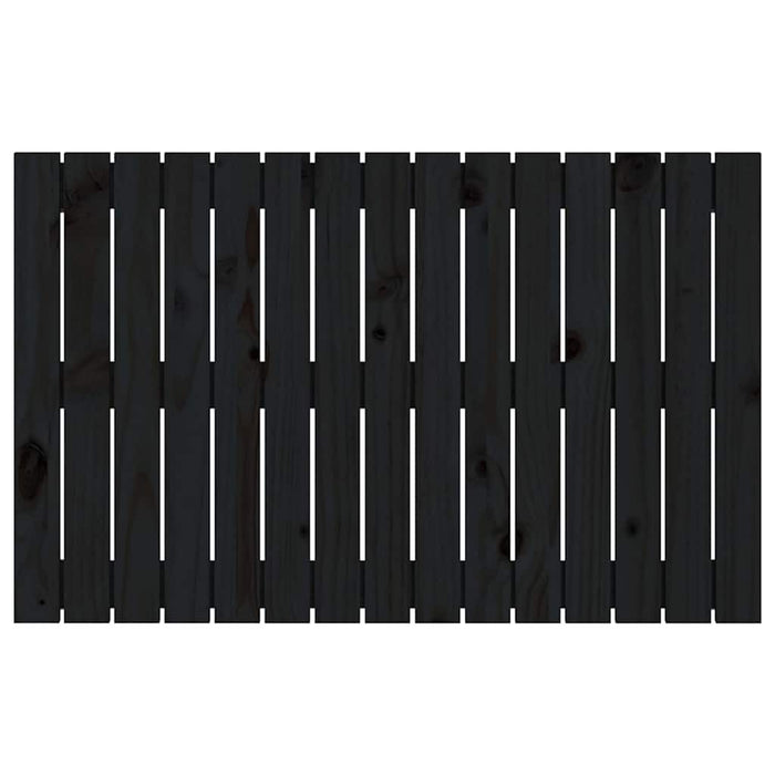 Tăblie de pat pentru perete, negru, 95,5x3x60cm, lemn masiv pin - WALTI WALTI