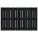 Tăblie de pat pentru perete, negru, 95,5x3x60cm, lemn masiv pin - WALTI WALTI