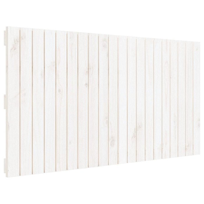 Tăblie de pat pentru perete, alb, 127,5x3x60 cm, lemn masiv pin - WALTI WALTI