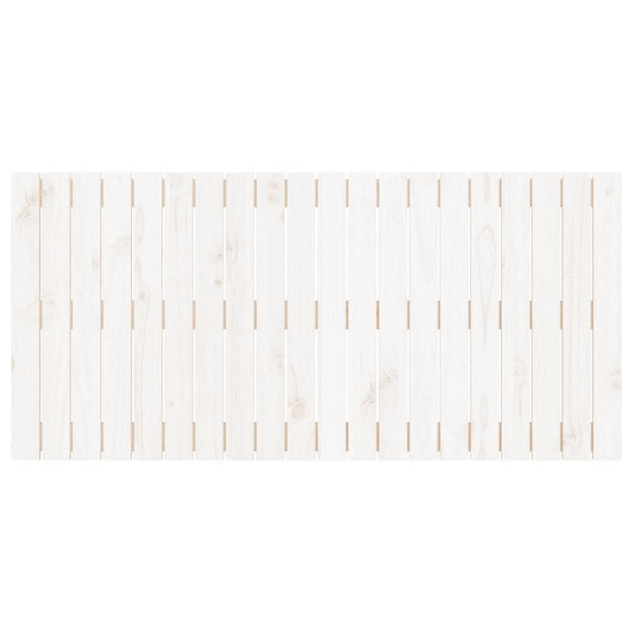 Tăblie de pat pentru perete, alb, 127,5x3x60 cm, lemn masiv pin - WALTI WALTI