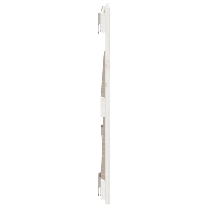 Tăblie de pat pentru perete, alb, 127,5x3x60 cm, lemn masiv pin - WALTI WALTI