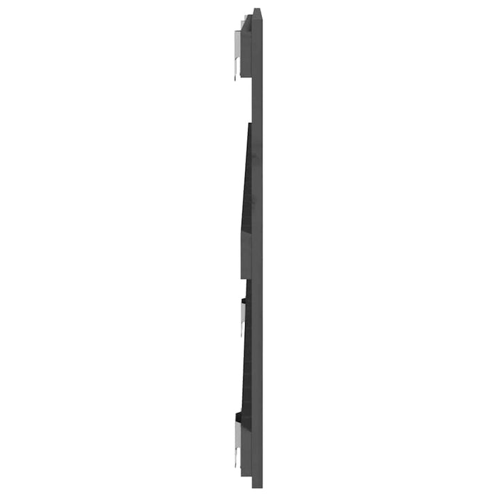 Tăblie de pat pentru perete, gri, 127,5x3x60 cm, lemn masiv pin - WALTI WALTI