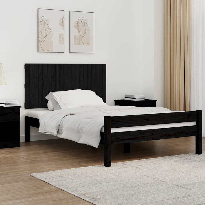 Tăblie de pat pentru perete, negru, 127,5x3x60 cm - WALTI WALTI