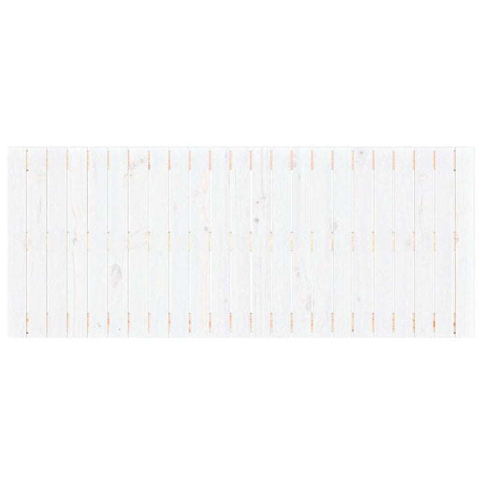 Tăblie de pat pentru perete, alb, 147x3x60 cm, lemn masiv pin - WALTI WALTI