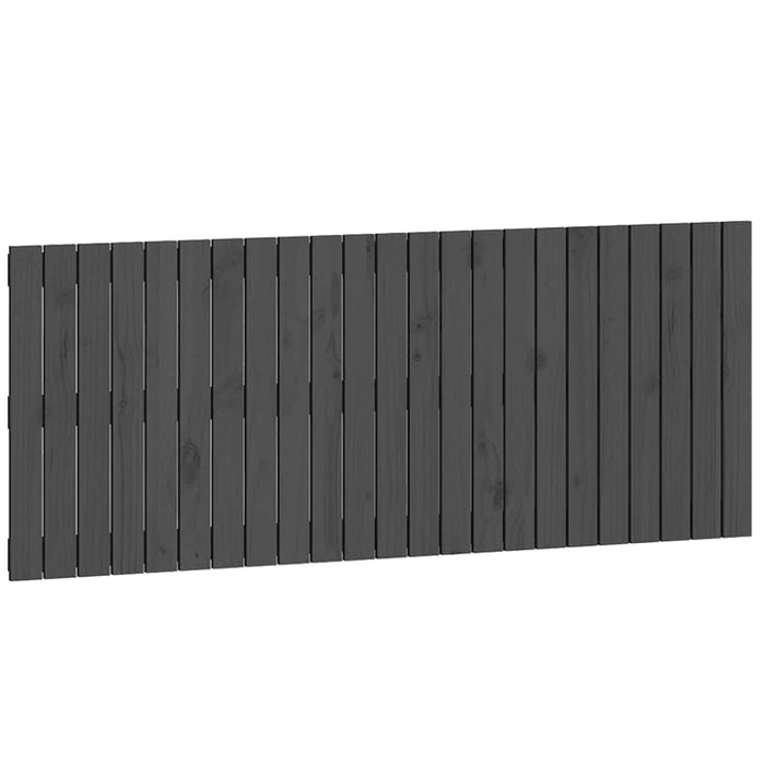Tăblie de pat pentru perete, gri, 147x3x60 cm, lemn masiv pin - WALTI WALTI