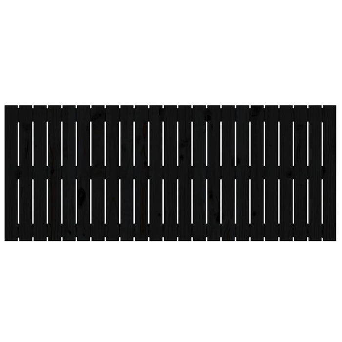 Tăblie de pat pentru perete, negru, 147x3x60 cm, lemn masiv pin - WALTI WALTI