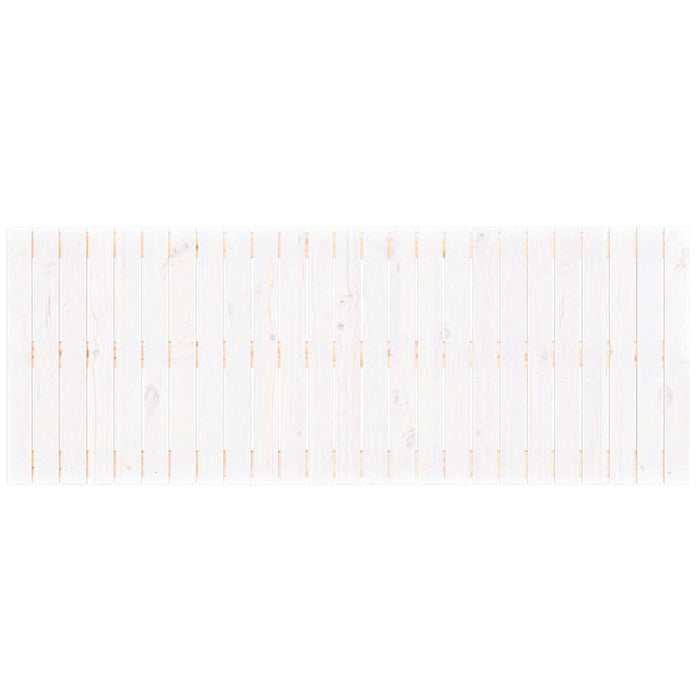 Tăblie de pat pentru perete, alb, 159,5x3x60 cm, lemn masiv pin - WALTI WALTI