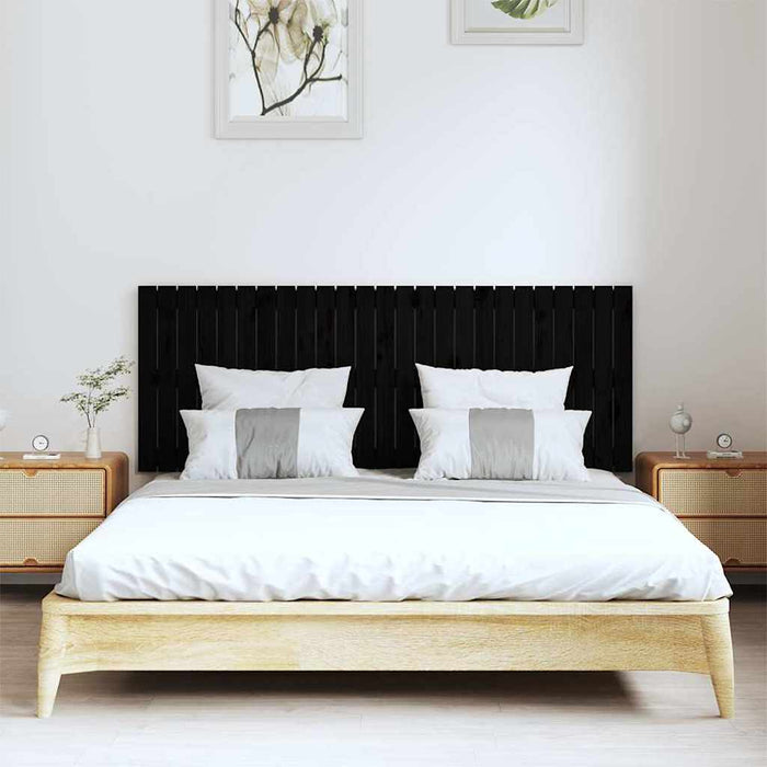 Tăblie de pat pentru perete, negru, 159,5x3x60 cm - WALTI WALTI