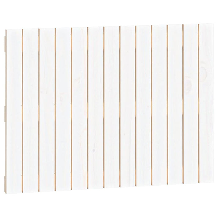 Tăblie de pat pentru perete, alb, 82,5x3x60 cm, lemn masiv pin - WALTI WALTI