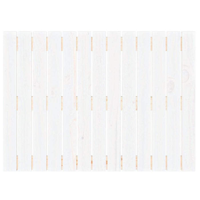 Tăblie de pat pentru perete, alb, 82,5x3x60 cm, lemn masiv pin - WALTI WALTI