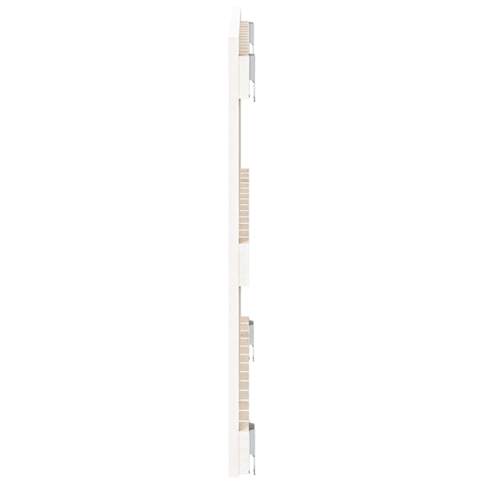 Tăblie de pat pentru perete, alb, 82,5x3x60 cm, lemn masiv pin - WALTI WALTI