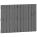 Tăblie de pat pentru perete, gri, 82,5x3x60 cm, lemn masiv pin - WALTI WALTI