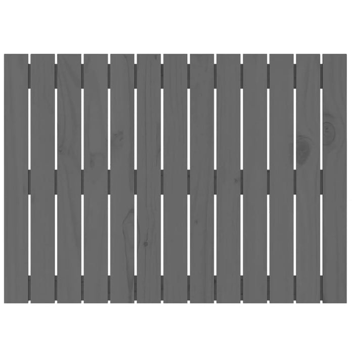 Tăblie de pat pentru perete, gri, 82,5x3x60 cm, lemn masiv pin - WALTI WALTI
