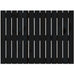Tăblie de pat pentru perete, negru, 82,5x3x60cm, lemn masiv pin - WALTI WALTI
