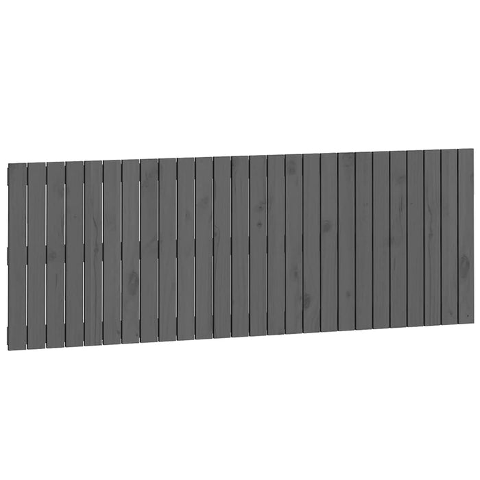 Tăblie de pat pentru perete, gri, 166x3x60 cm, lemn masiv pin - WALTI WALTI