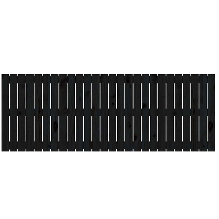 Tăblie de pat pentru perete, negru, 166x3x60 cm, lemn masiv pin - WALTI WALTI