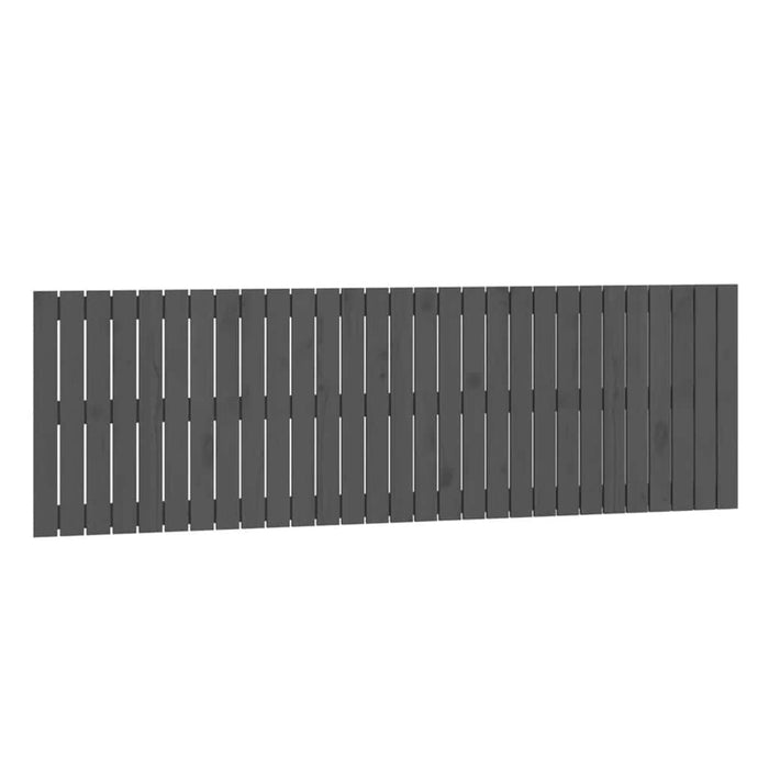 Tăblie de pat pentru perete, gri, 185x3x60 cm, lemn masiv pin - WALTI WALTI