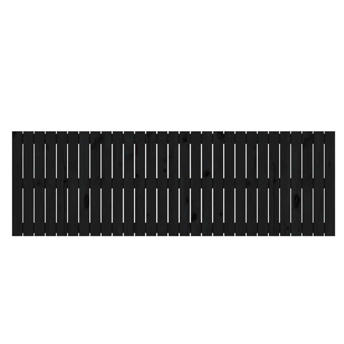 Tăblie de pat pentru perete, negru, 185x3x60 cm, lemn masiv pin - WALTI WALTI