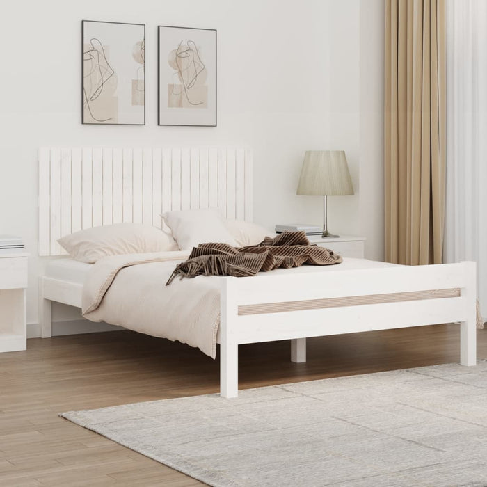 Tăblie de pat pentru perete, alb, 140x3x60 cm, lemn masiv pin - WALTI WALTI