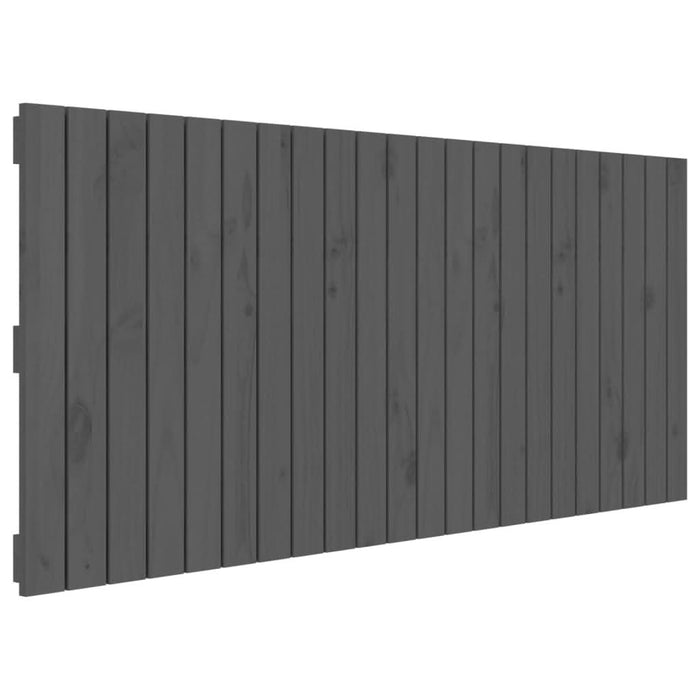 Tăblie de pat pentru perete, gri, 140x3x60 cm, lemn masiv pin - WALTI WALTI