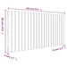 Tăblie de pat pentru perete, gri, 140x3x60 cm, lemn masiv pin - WALTI WALTI