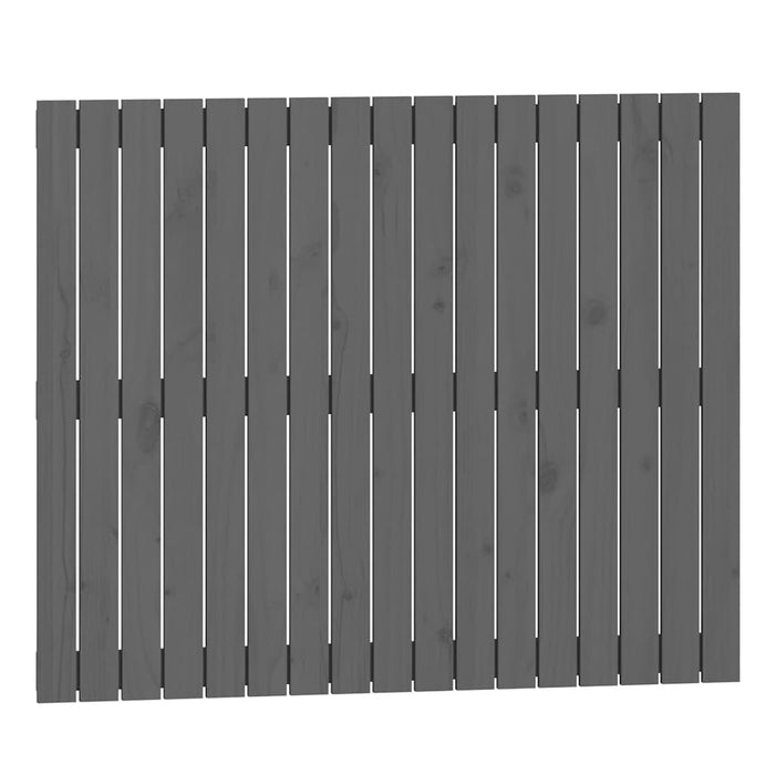 Tăblie de pat pentru perete, gri, 108x3x90 cm, lemn masiv pin - WALTI WALTI