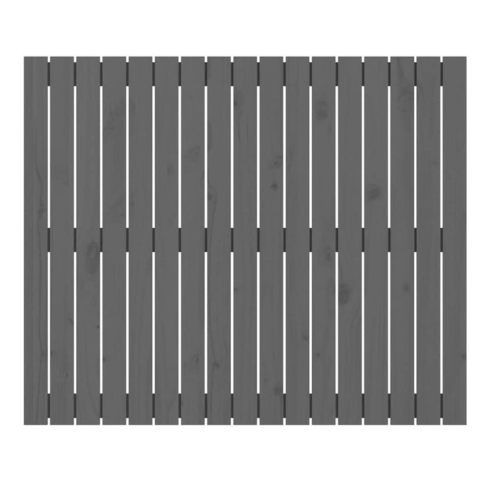 Tăblie de pat pentru perete, gri, 108x3x90 cm, lemn masiv pin - WALTI WALTI